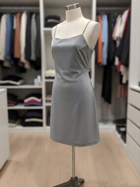 SHARNEL SILVER SPAKLY MINI DRESS